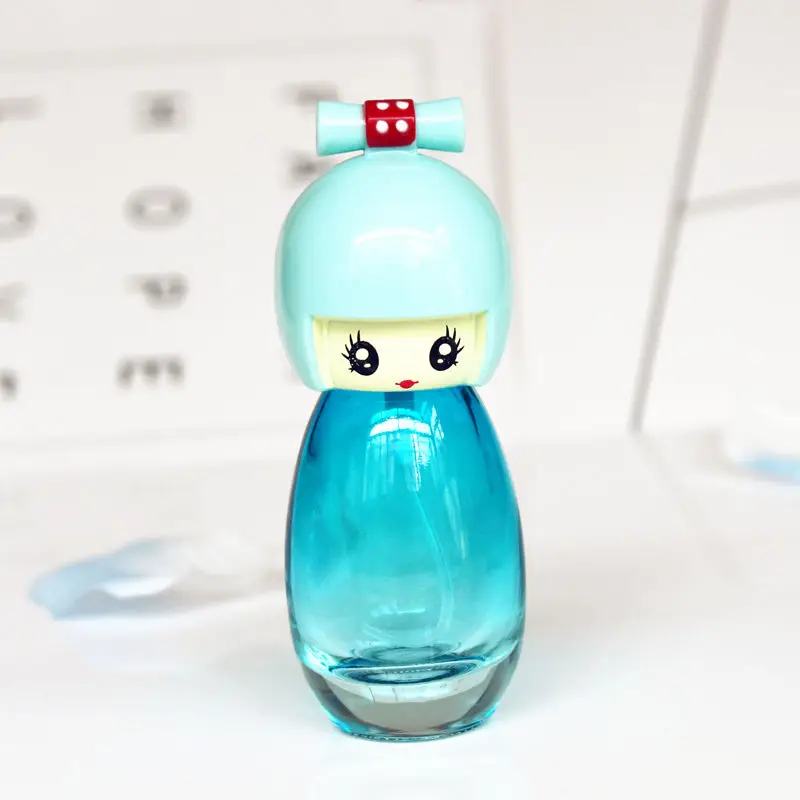 5pcs/lot 20ml Empty Glass Perfume Bottle Doll Design Cute Girls Atomizer Cosmetic Refillable Travel Spray Bottles | Красота и