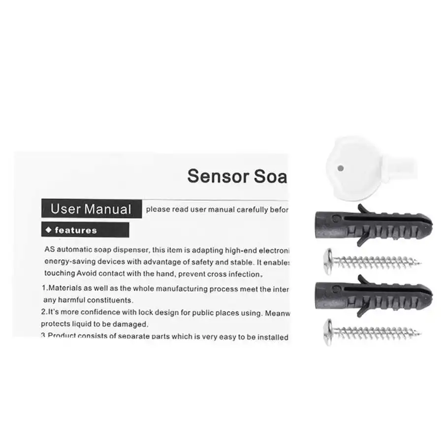 Диспенсер для мыла с инфракрасным датчиком движения серебристый 500 мл|Дозаторы