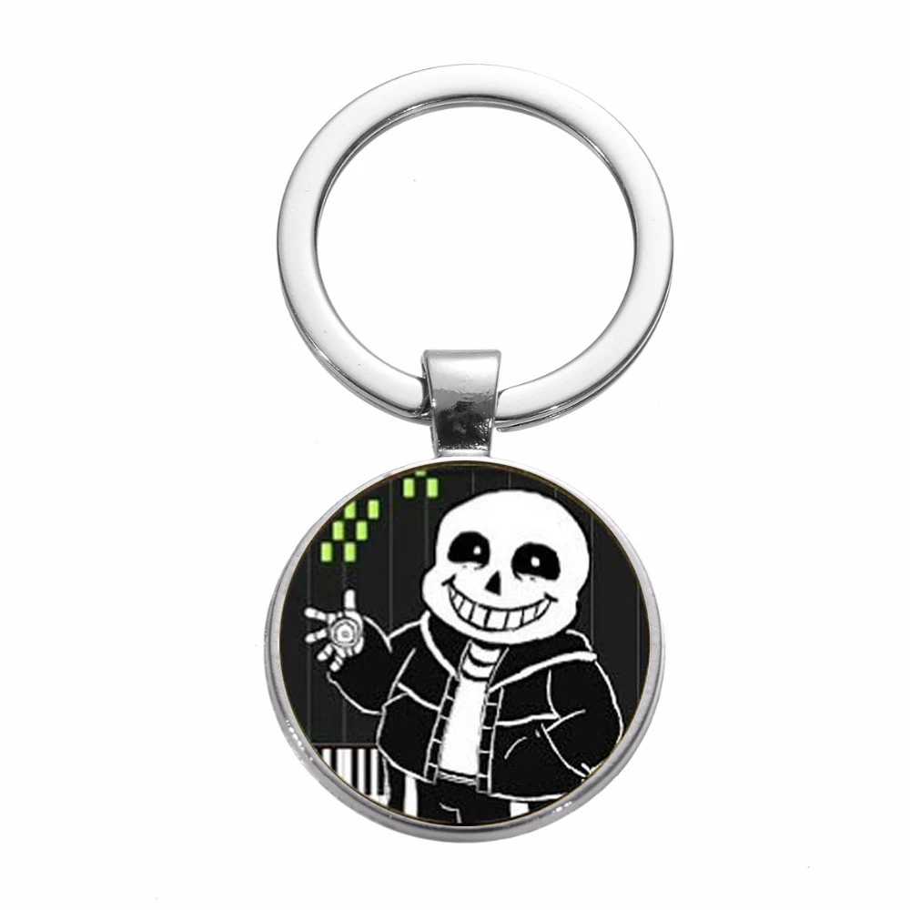 Брелок для ключей из игры Undertale посеребренный с 3d-эффектом | Украшения и