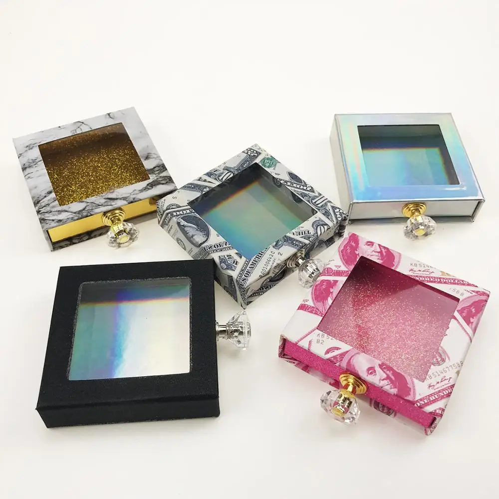 Футляр для ресниц FOXYFOX объемные норковые ресницы в упаковочной коробке с