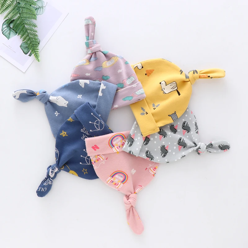 Милая Детская Шапка-бини для новорожденных милая шапка мальчиков и девочек