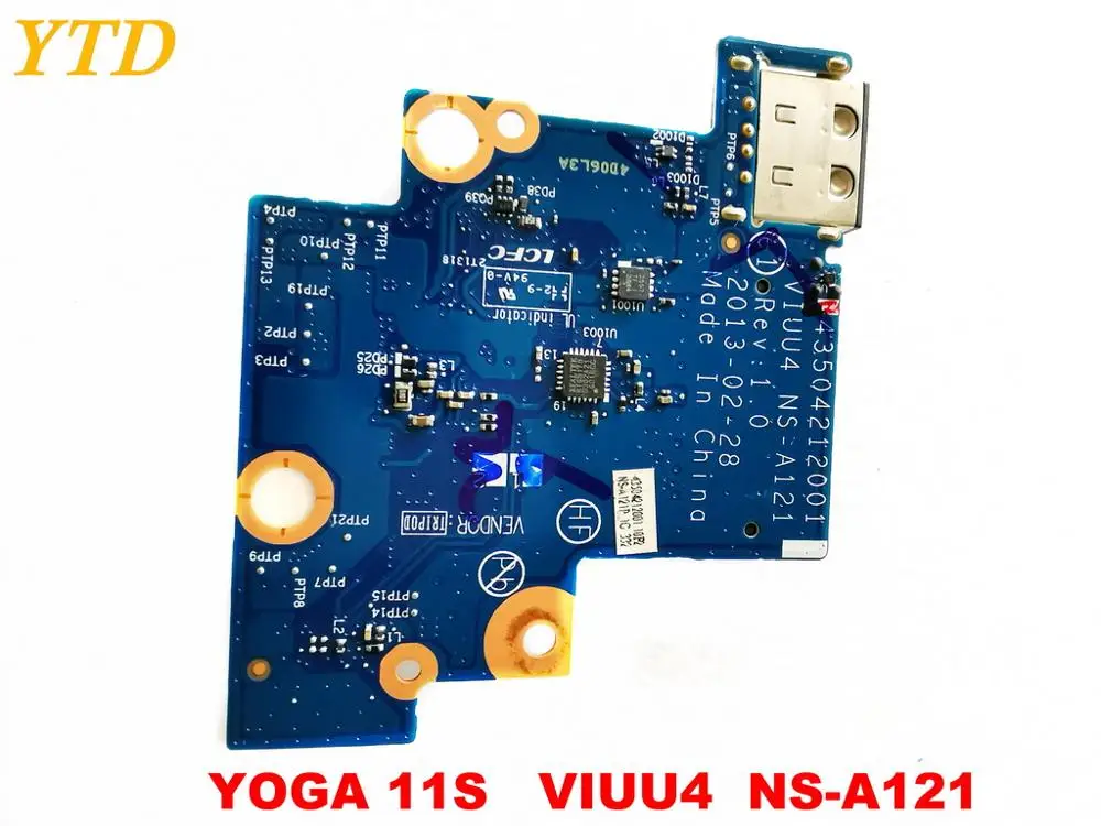 Оригинал для Lenovo YOGA 11S USB board viu4 NS A121 Протестировано хорошее качество бесплатная