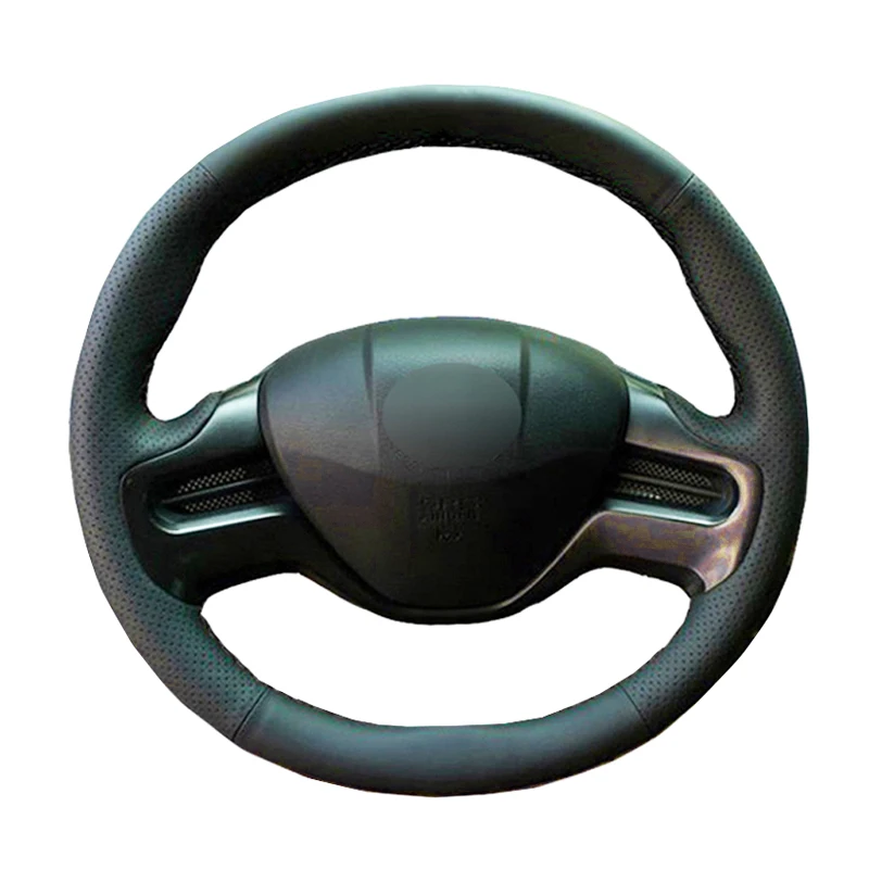 

Hand Sew Car Steering Wheel Cover Leather Suede Wrap For Honda Civic Civic 8 2006 2007 2008 (2-Spoke) Volant Auto Car Protector