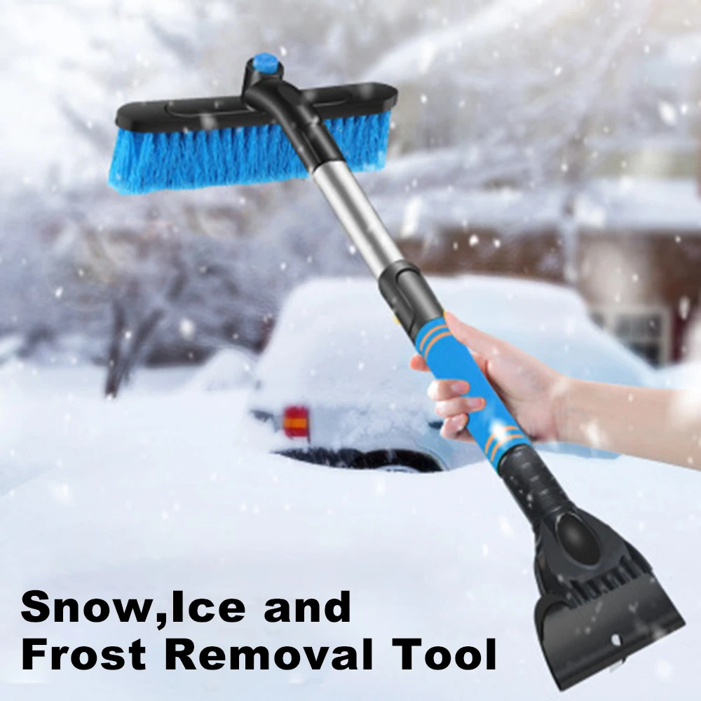 Car Cleaning Tools Winter Machine Extendable  Ice Scraper Snow Shovel Car Windshield Brush With Foam Handle For Honda Civic 4d