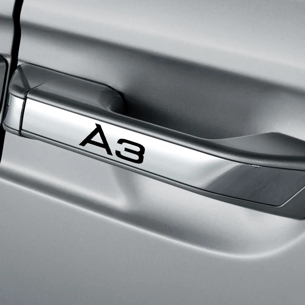 Для Audi A1 A2 A3 A4 A5 A6 A7 A8 Q1 Q2 Q3 Q4 Q5 Q6 Q7 Q8 двери автомобиля Наклейка на ручку