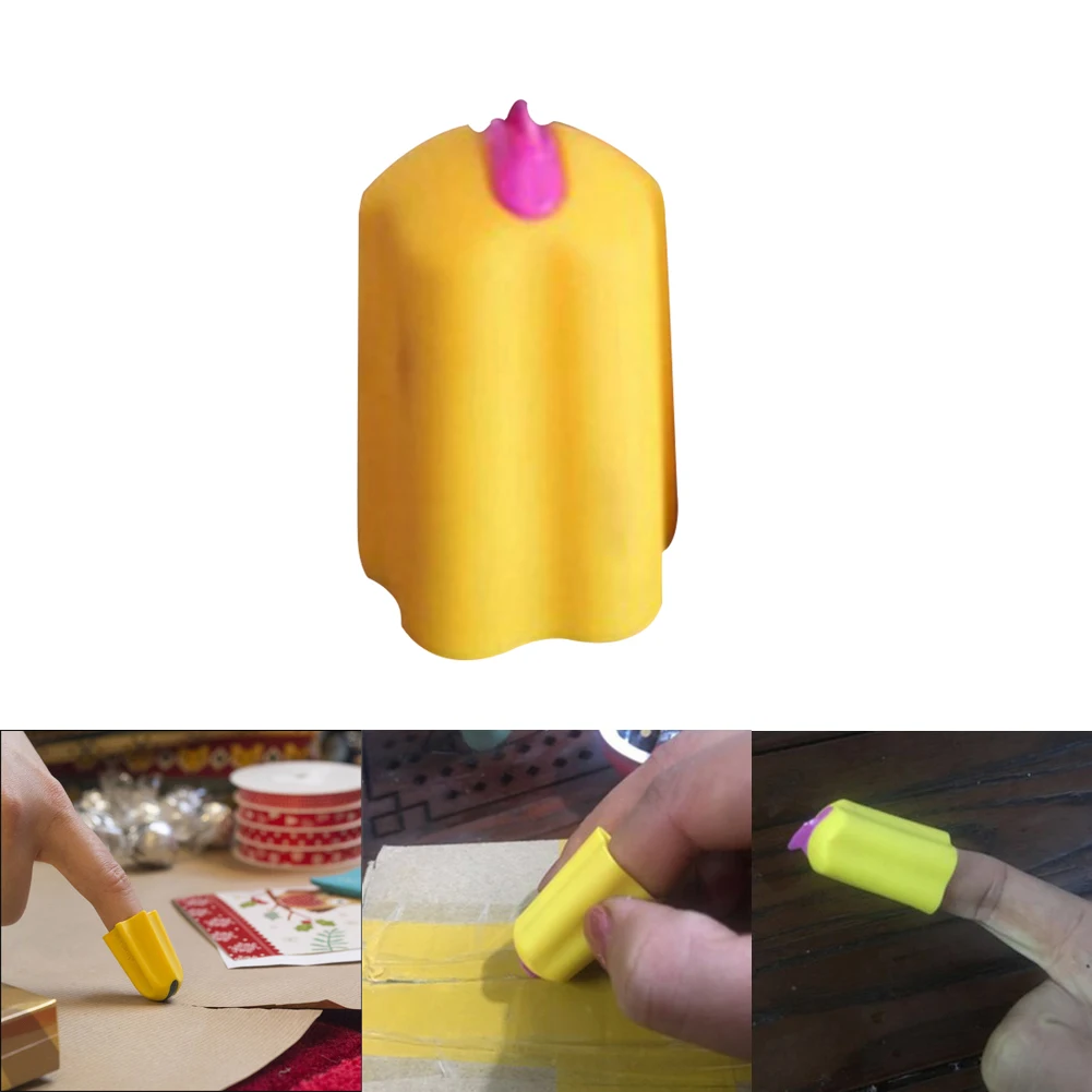 

Parcel Opener Tool Finger Cutter Utility Silicone Carton Home Office Letter Package Quick Durable Safety Finger Cutter