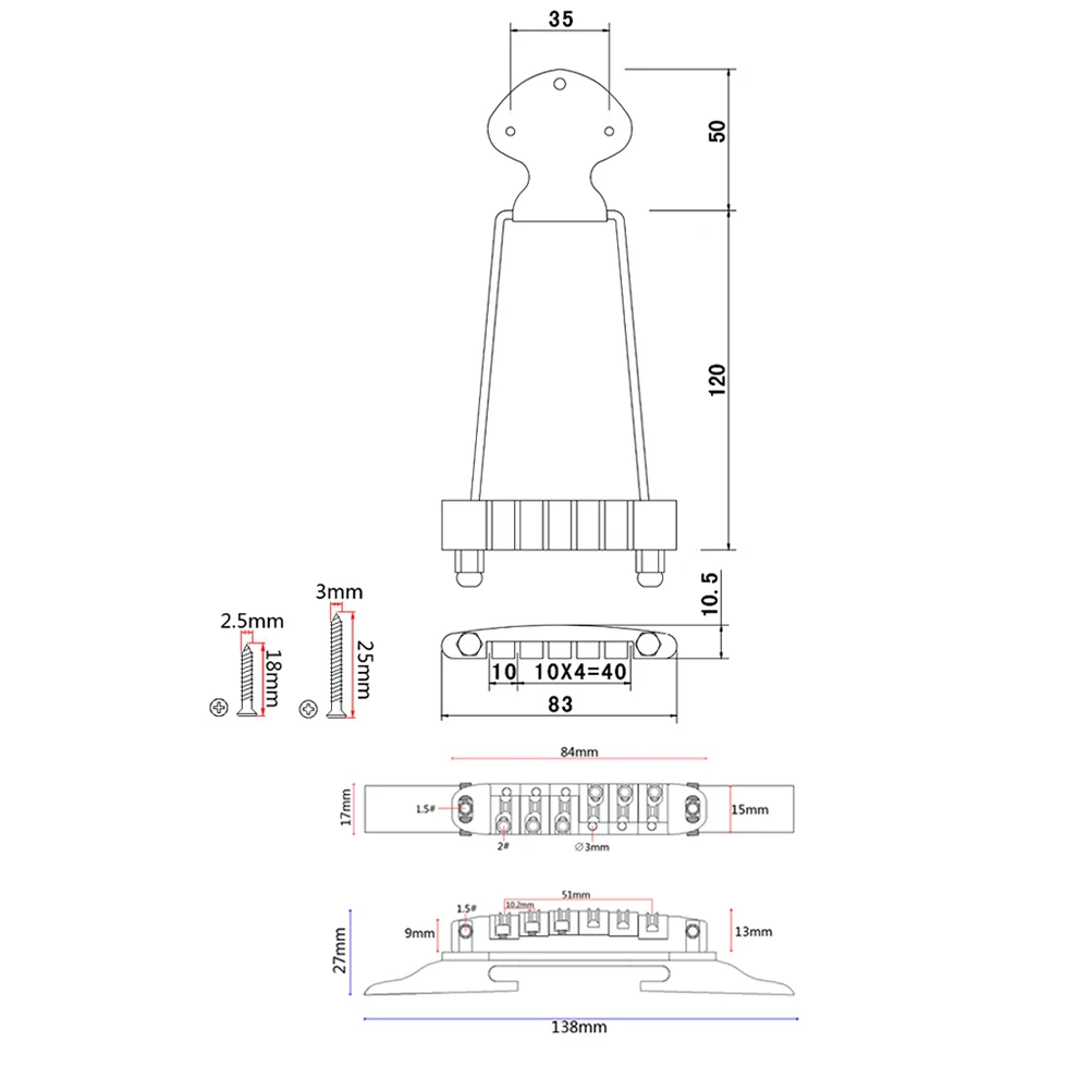Регулируемый Деревянный струнный наконечник для 6 струн аксессуары джазовой
