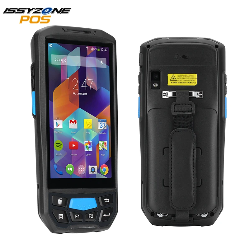ISSYZONEPOS портативный pos-терминал 2D QR сканер штрих-кода NFC PDA Android 7,0 5 дюймов беспроводной портативный штрих-код Rearder WiFi
