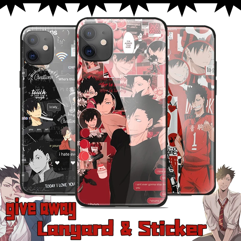 Haikyuu Kuroo Tetsurou для iPhone SE 6 6s 7 8 plus x xr xs 11 12 Pro max mini чехлы телефонов из закаленного