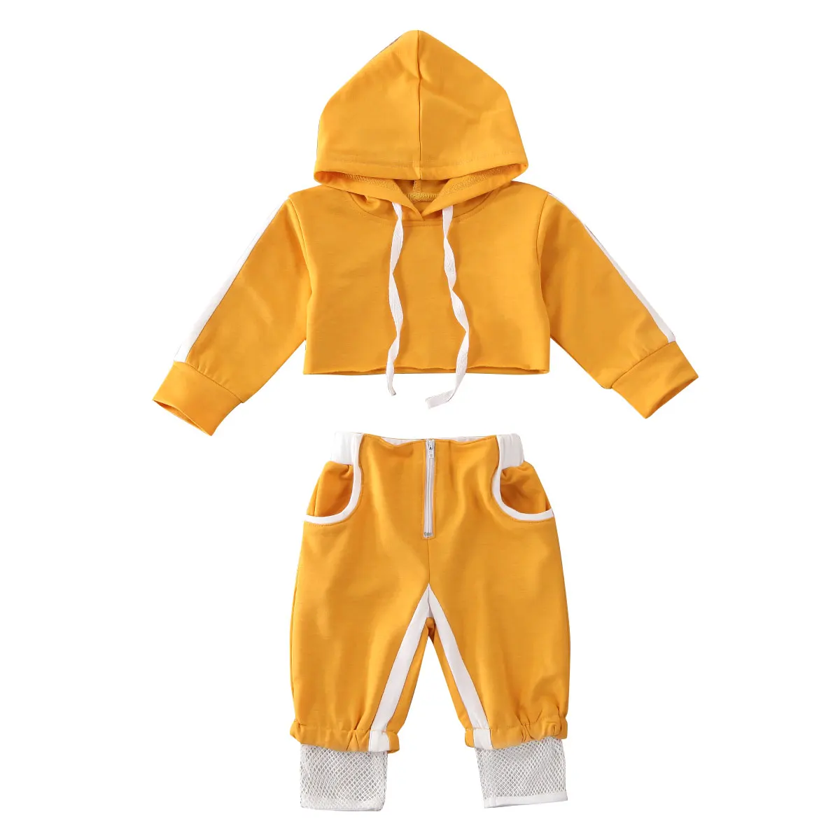 

AU Toddler Infant Baby Girls 3M-24M Sport Clothes Hood Crop Tops Pants Tracksuit Outfit