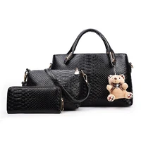 2021 new big bag shoulder bag fashion diagonal bag three piece bag handbag wallet crocodile pattern handbags hot