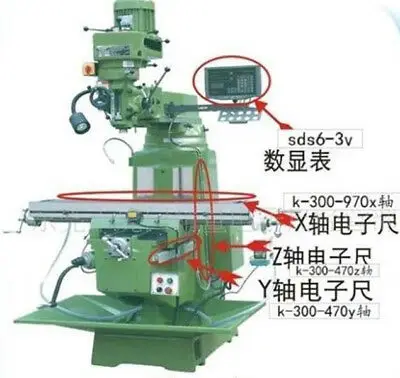 Высокое качество 2 Ось цифровой индикации DRO SDS2MS для фрезерный станок с ЧПУ
