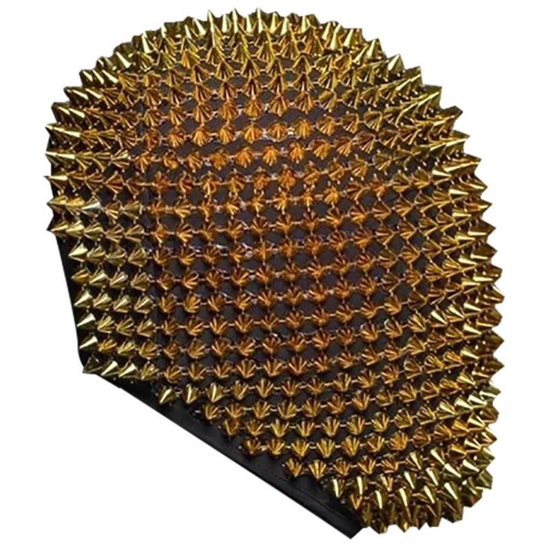 

CPDD Halloween Spikes Studded Mask Funny Full Face Cover Jewelry Cosplay Headgear