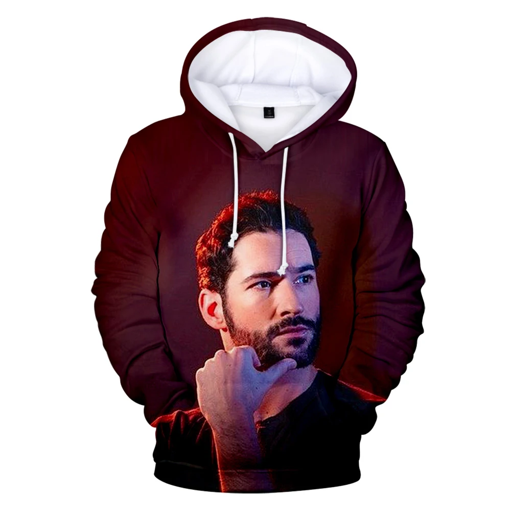 

Men's Spring Fashion Movie Elements 3D Pattern Hoodie Casual Comfortable Pullover Jogging Hoodie Street Style
