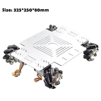 25KG Big Load Omni Mecanum Wheel Robot Car Chassis Kit with 12V Speed Encoder Motor for Arduino DIY Project POS Platfrom