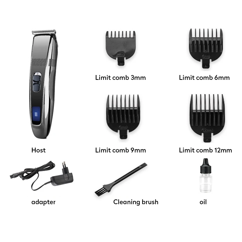 Аккумуляторная электрическая машинка Kemei профессиональная для стрижки волос