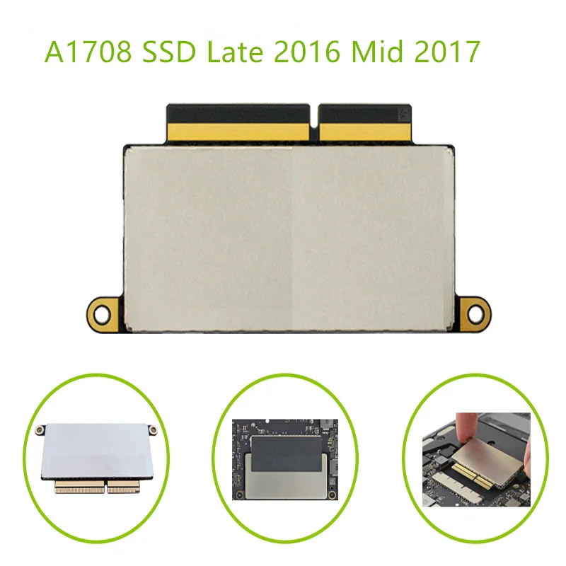 

OEM A1708 SSD 256 ГБ 512 1 ТБ для MacBook Pro Retina 13,3 "Late 2016 Mid 2017 внутренний PCI-E твердотельный диск электромагнитной совместимости 3164 EMC2978