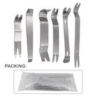 Набор инструментов для снятия отделки автомобильной двери из нержавеющей стали, инструмент для разборки салона автомобиля, ручной инструмент для снятия видеоприборной панели