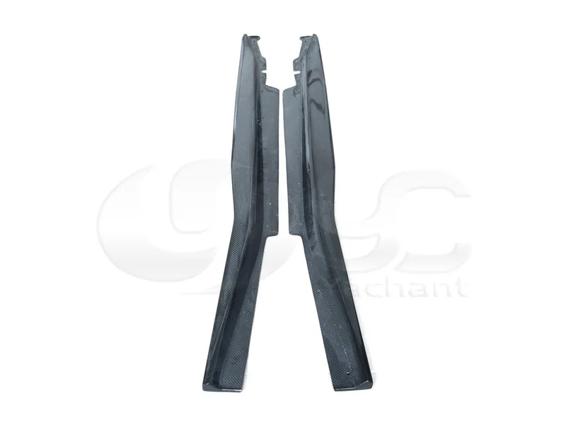 Нижняя часть боковой юбки из углеродного волокна для стайлинга автомобиля 2 шт.