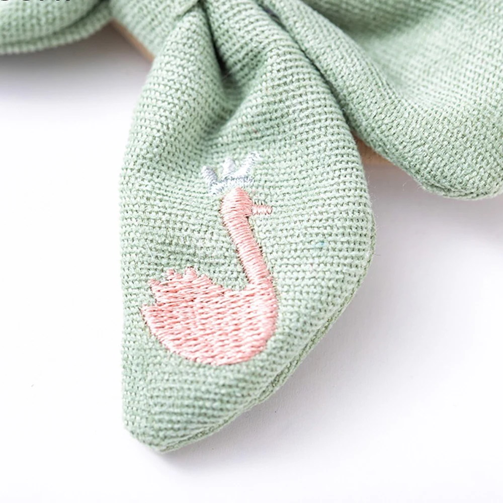 

Swan Embroidery Baby Hair Bows Headband For Girls Soft Elastic Hair Bands For Children Infant Hair Accessories