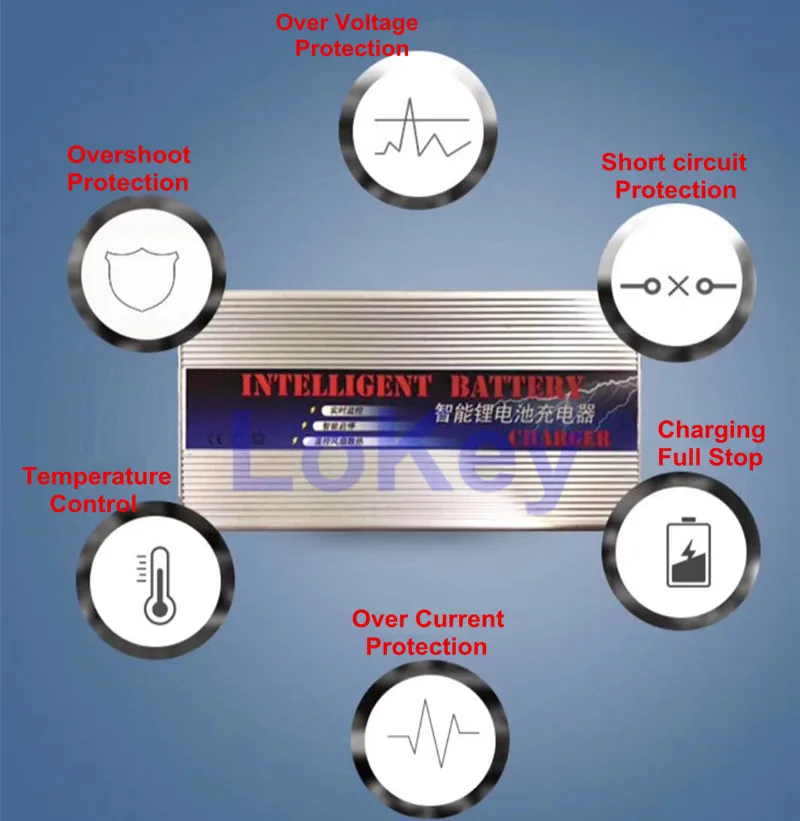 Регулируемое зарядное устройство для литий-ионных свинцово-кислотных батарей 84