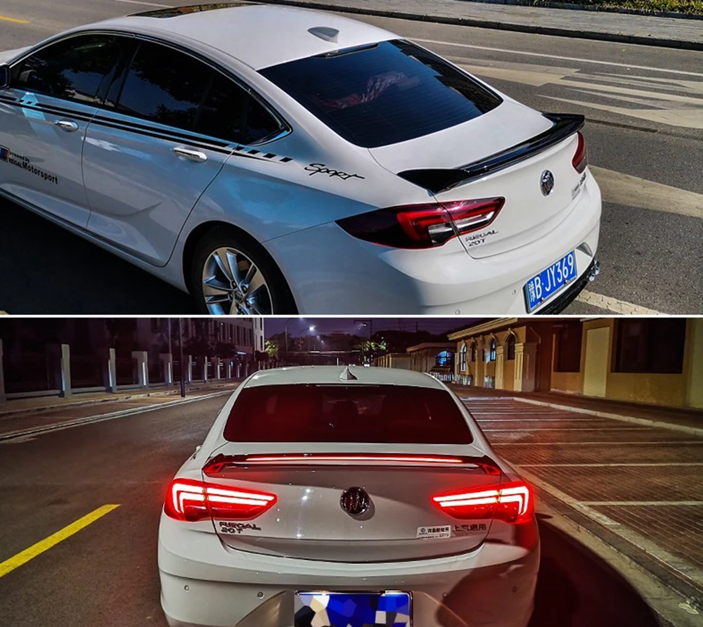

Новый дизайн спойлера ДЛЯ заднего крыла для Opel Insignia, комплект спойлера для кузова 2017-2019, бегущая Тормозная лампа из АБС, спойлер для багажника из АБС-пластика