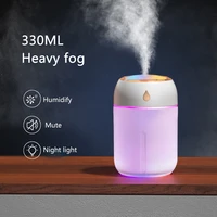 new air humidifier 330ml usb ultrasonic aroma essential oil diffuser romantic light cool mist maker purifier humidifier home car