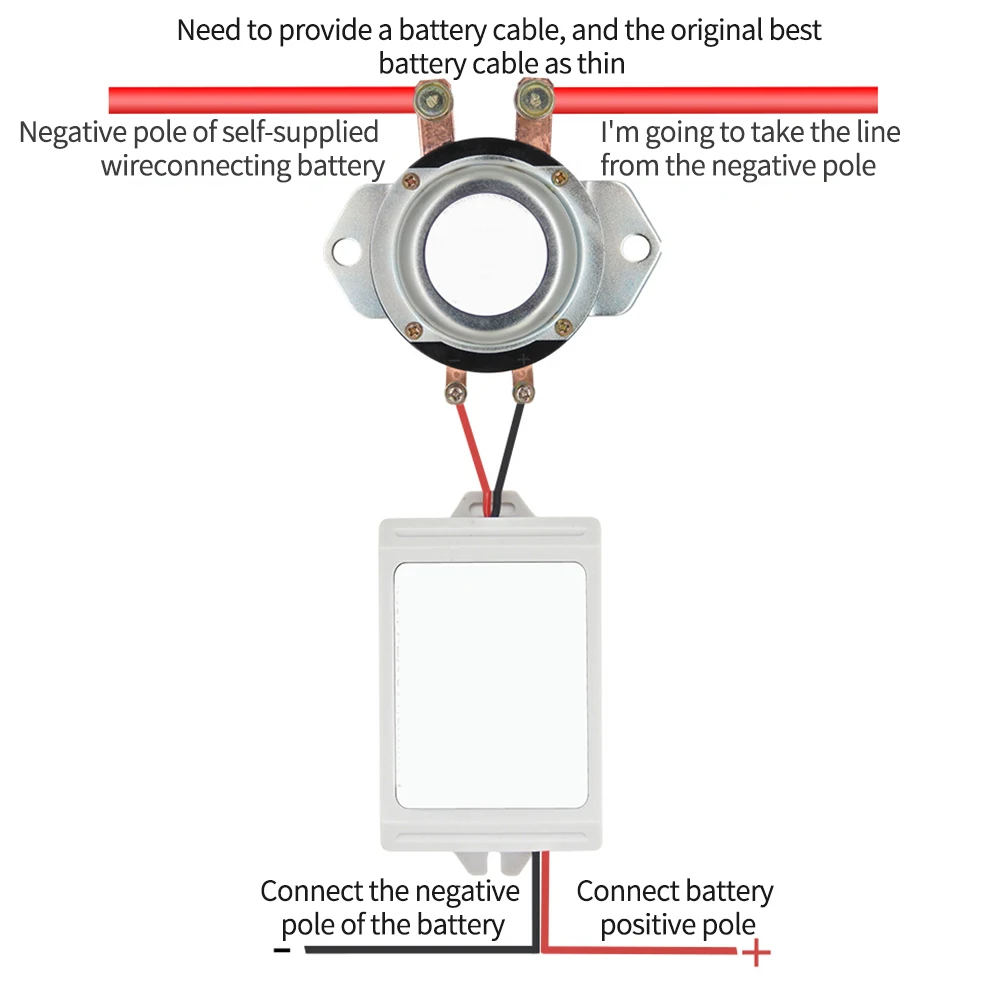 

Car 12V/24V 180A Cut Off Switch Battery Master Switches Power Electromagnetic Disconnect Vehicle Wireless Remote Control