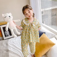 girl boys pajamas suits kids baby 2021 floral spring summer nightclothes nightgowns sleepwear pajamas sets children clothing