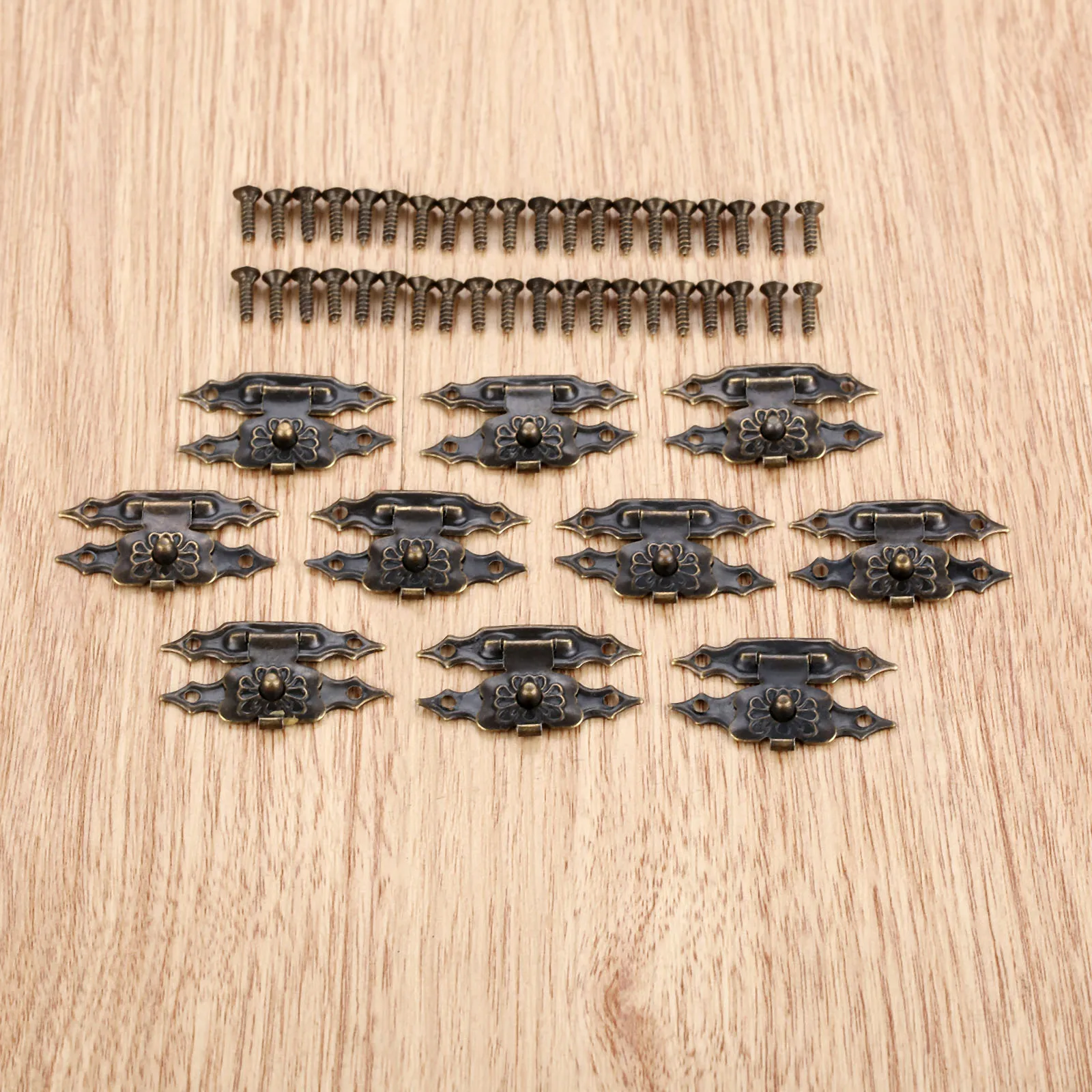 DRELD 10 шт. антикварные подвески из железа шкатулка для украшений замок Hasp