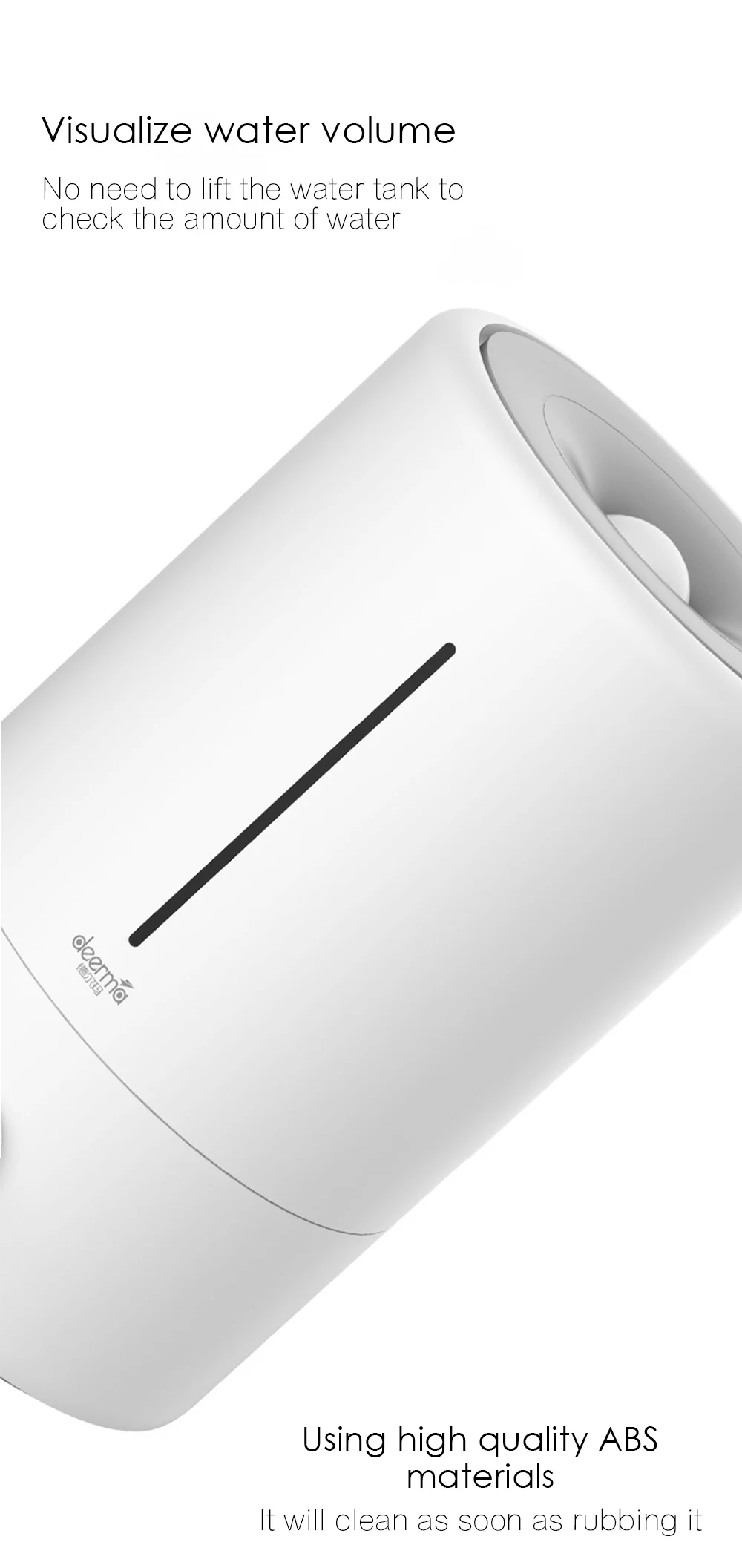 Увлажнитель воздуха xiaomi Mijia deerma 5L, 35 дБ, тихий, Очищающий воздух для помещений с кондиционированием воздуха, офисный, бытовой