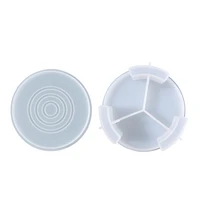 coaster resin molds silicone coaster storage box mold epoxy resin molds for resin cups mats home decoration