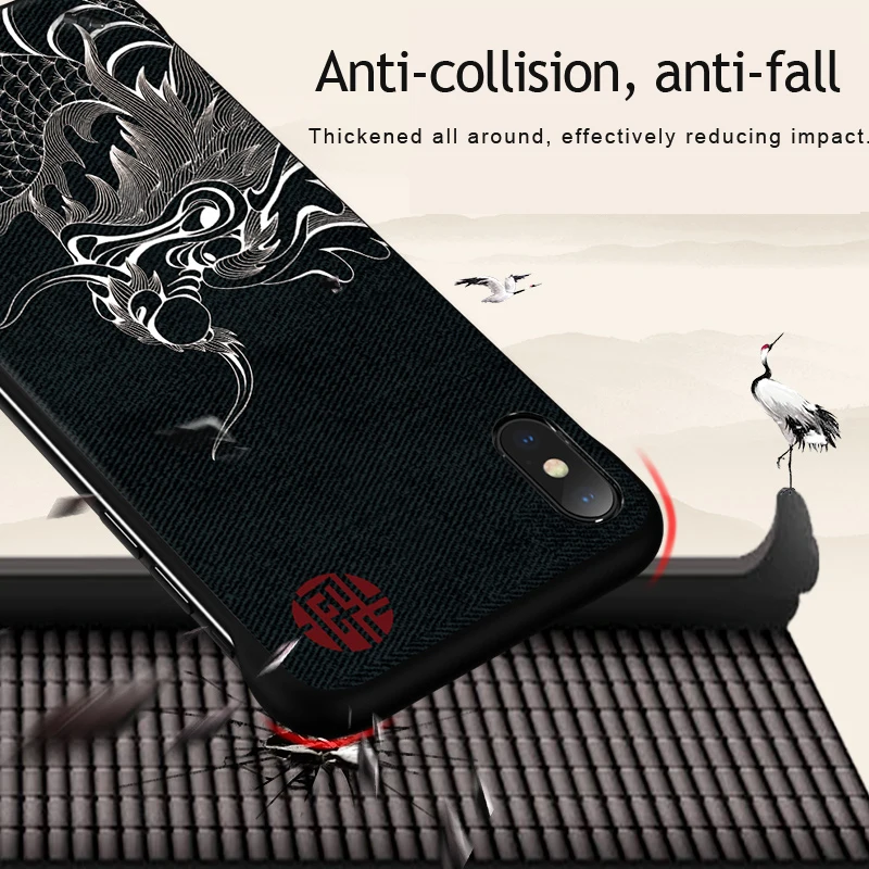 Hard PC Matte china style Case for iphone X XS Max XR Luxury Slim brave troops pattern Back Capa Cover For iPhone Coque | Мобильные