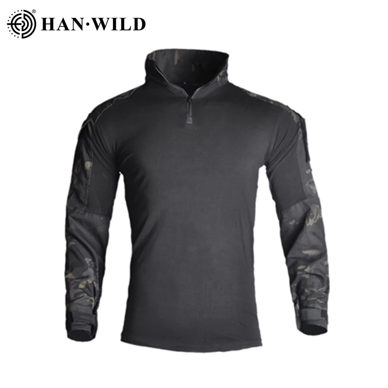 

G3 Men's Outdoor Hunting Tactical Air Soft Combat Green Army Military Shirts Gray Hunting Breathable Rip-stop waterproof Shirt