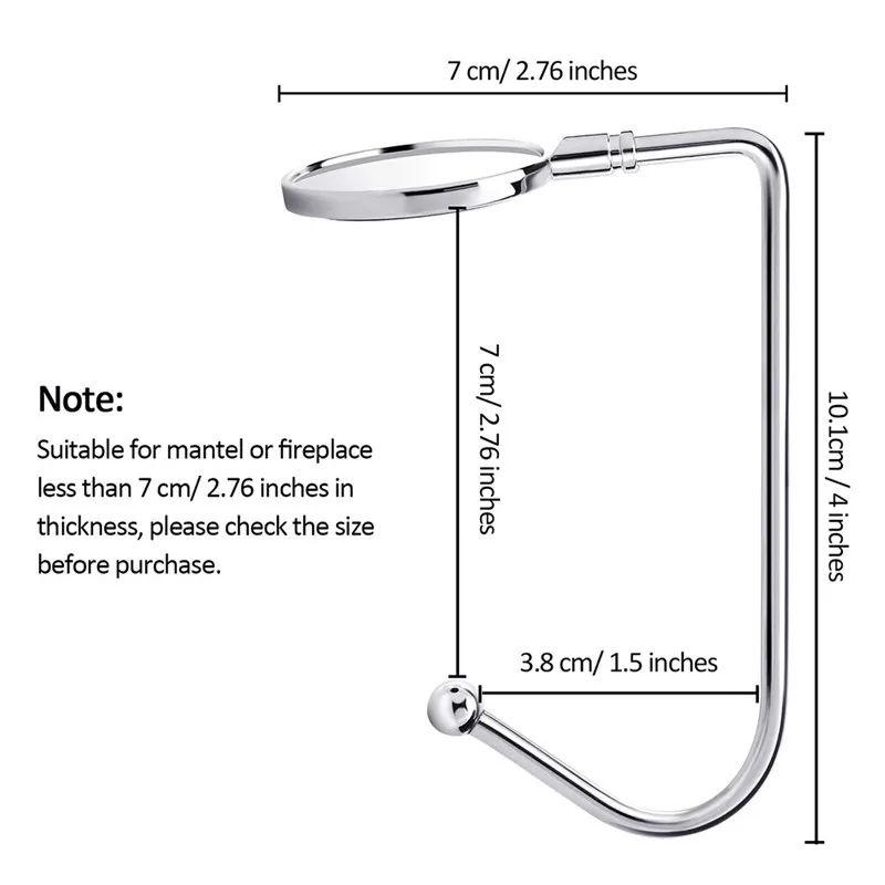 Уникальный крючок пряжка для сумки переносной металлический рождественских