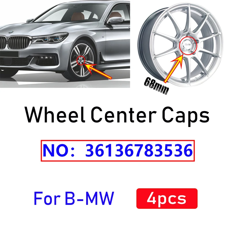 4 шт. эмблема для BMW 1 3 5 7 X3 X5 M3 M5 36136783536 10|Колпаки на колеса| |
