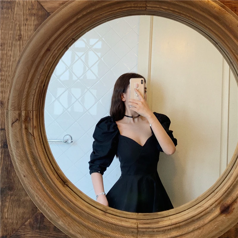 Элегантное платье женская одежда винтажное стильное модное корейское новое