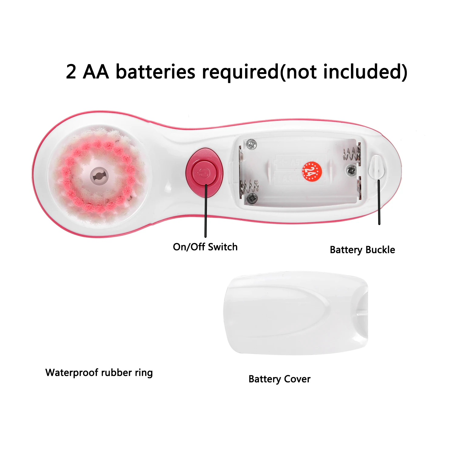 Электрическая Очищающая щетка для лица массажер очищения тела водостойкая CNAIER с