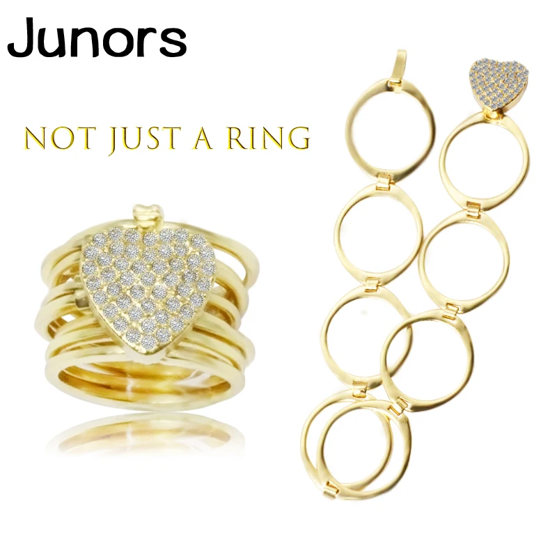 Золотые хрустальные кольца для женщин с волнистым настроением кольцо i love you