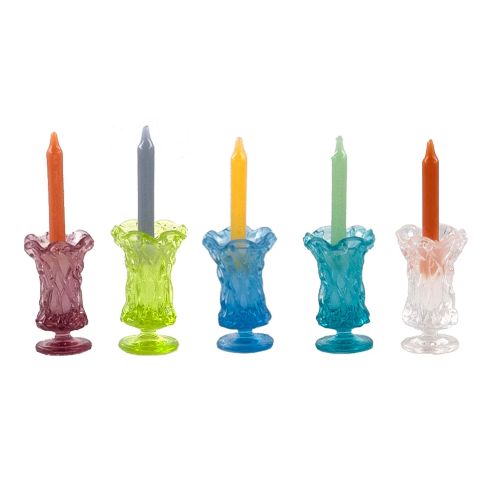 

1Pcs 1/12 Dollhouse Miniature Accessories Mini Candle Cup Model for Doll House Decoration ob11