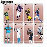 agrotera phone cases antonio brown adrian peterson clear tpu case cover for iphone 12 se2020 6s 8 plus xs xr 11 pro max 12 mini
