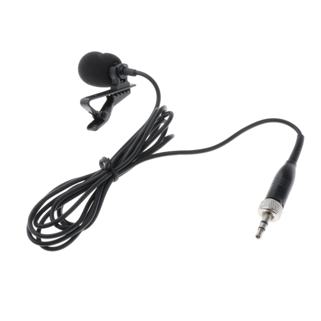 

3.5mm Stereo Wired Microphone with Bee Collar Clip, Portable and Exquisite, 3.5mm Stereo Jack, Cable Length 1m