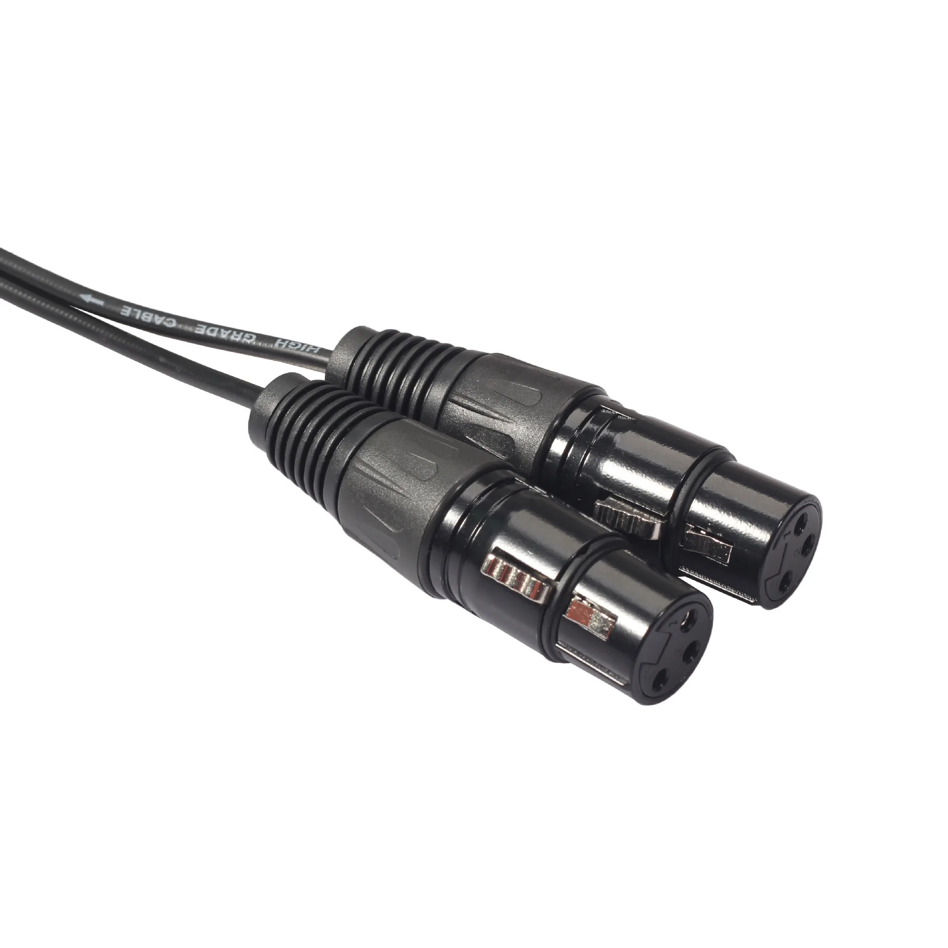 1.5M Zinc Alloy Shell 2rca Revolution Double Canon Female Microphone Audio Adapter | & Video Cables