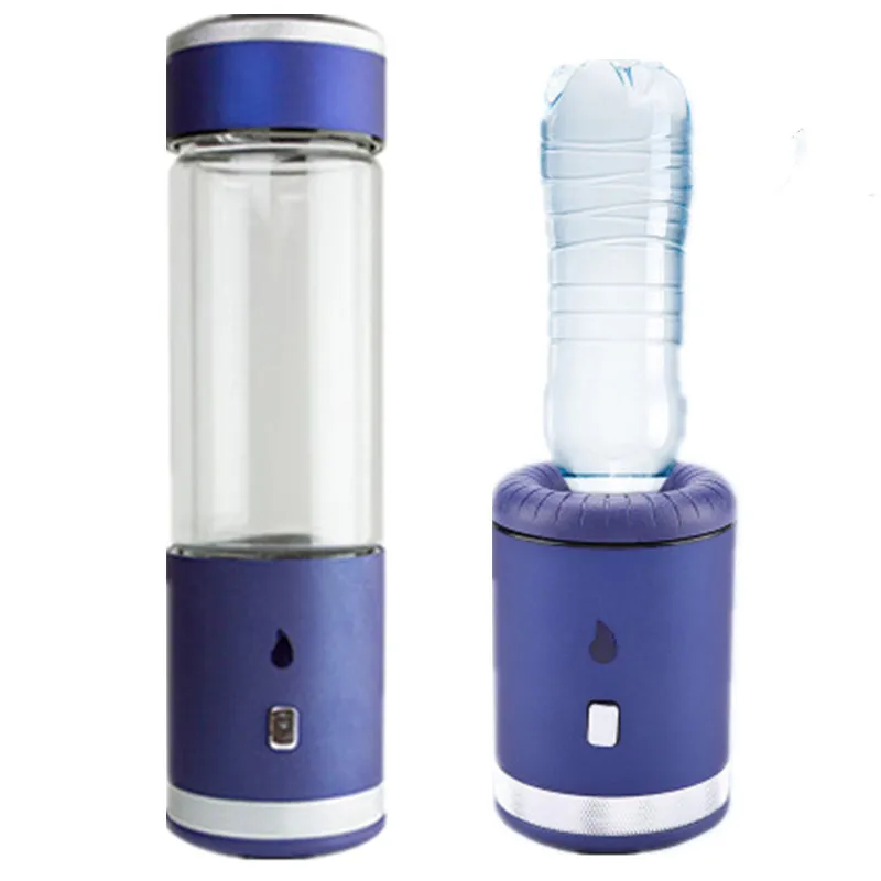 

400ml SPE/PEM Hydrogen Rich Water Bottle Alkaline Hydrogen and Oxygen Separation Ionizer Generator Anti-Aging Rechargeable Cup