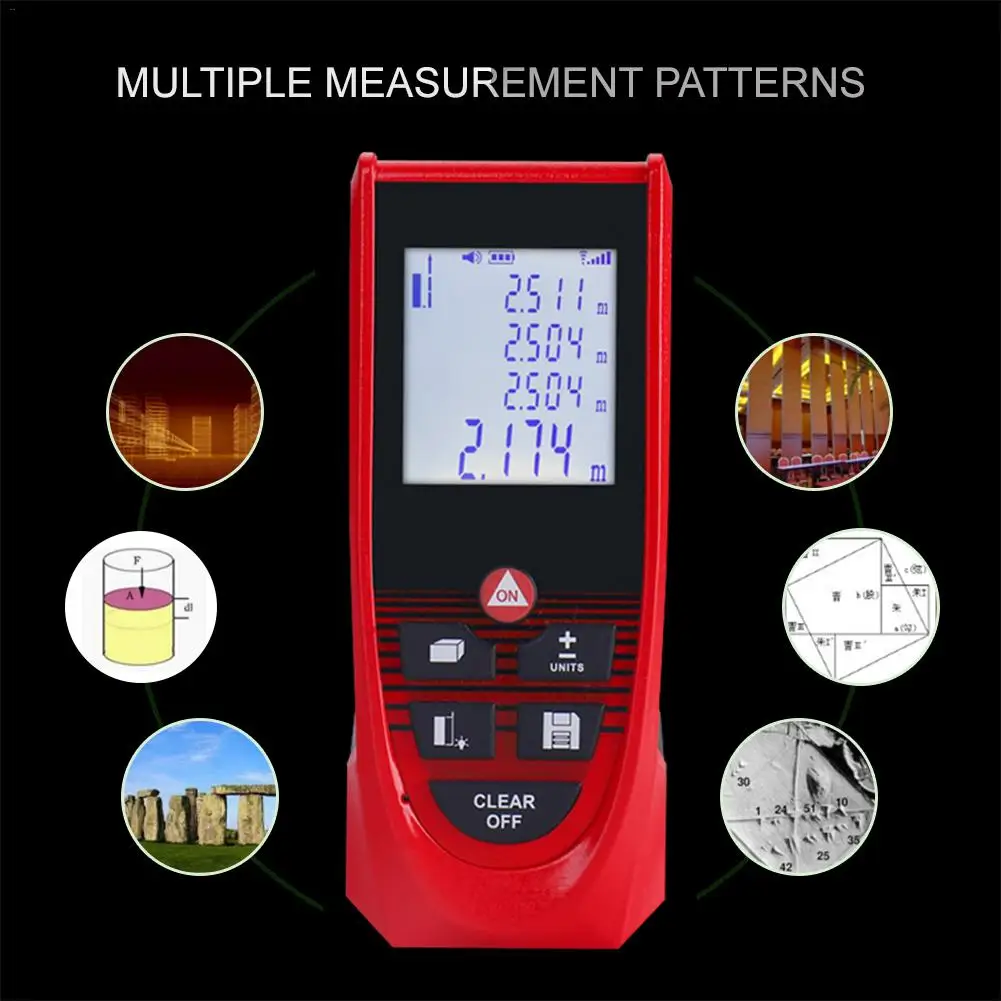 Лазерный дальномер 131 футов лазерная рулетка строительный измерительный прибор