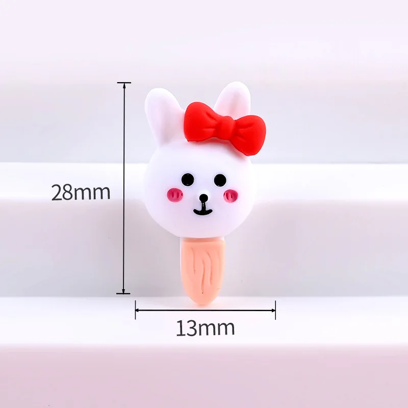 12pcs resin cartoon kawaii simulation animal ice cream phone case accessories diy hair hairpin brooch backpack accessories free global shipping