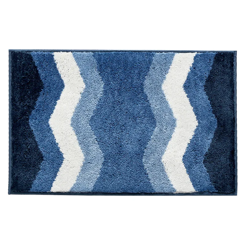 quality striped pattern anti slip bath mats 1pcs soft hallway bathroom mat home polyester floor carpet toilet rug doormat mat free global shipping