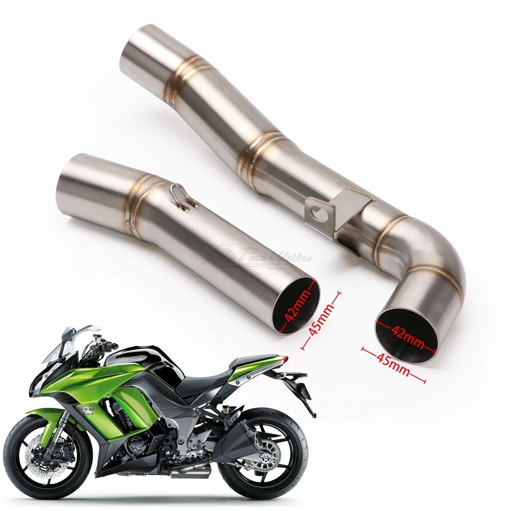 Для Kawasaki Z1000 2007 2008 2009 мотоциклетная выхлопная труба Соединительная мотоциклетный
