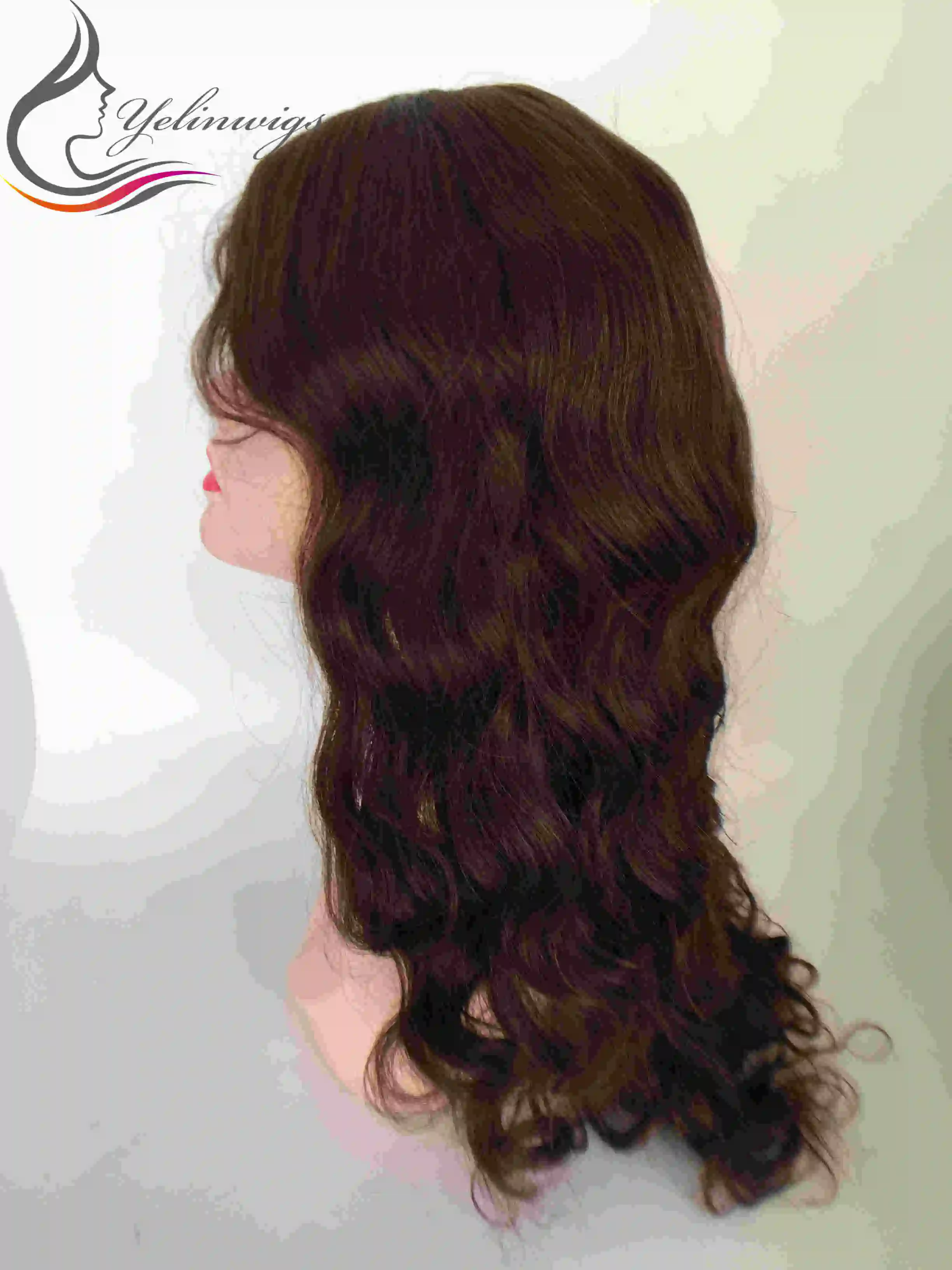 Женский парик из натуральных еврейских волос Кошерные Парики шелковые волнистые