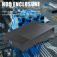 3 5inch hard drive enclosure sata to usb 3 0high speed plastic external hard disk case for desktop computer au ssd disk hdd box